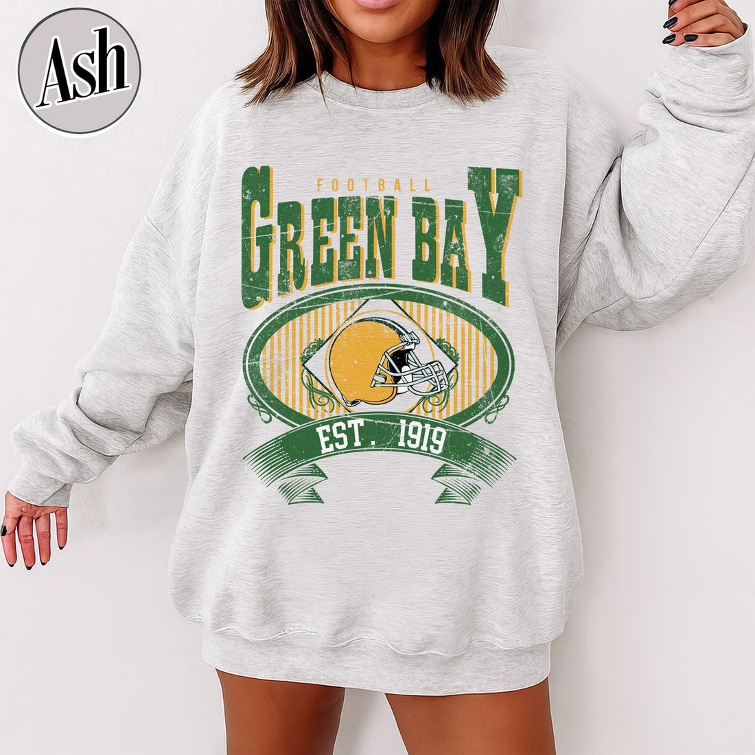 Unisex Green Bay football vintage crewneck sweatshirt for men and women