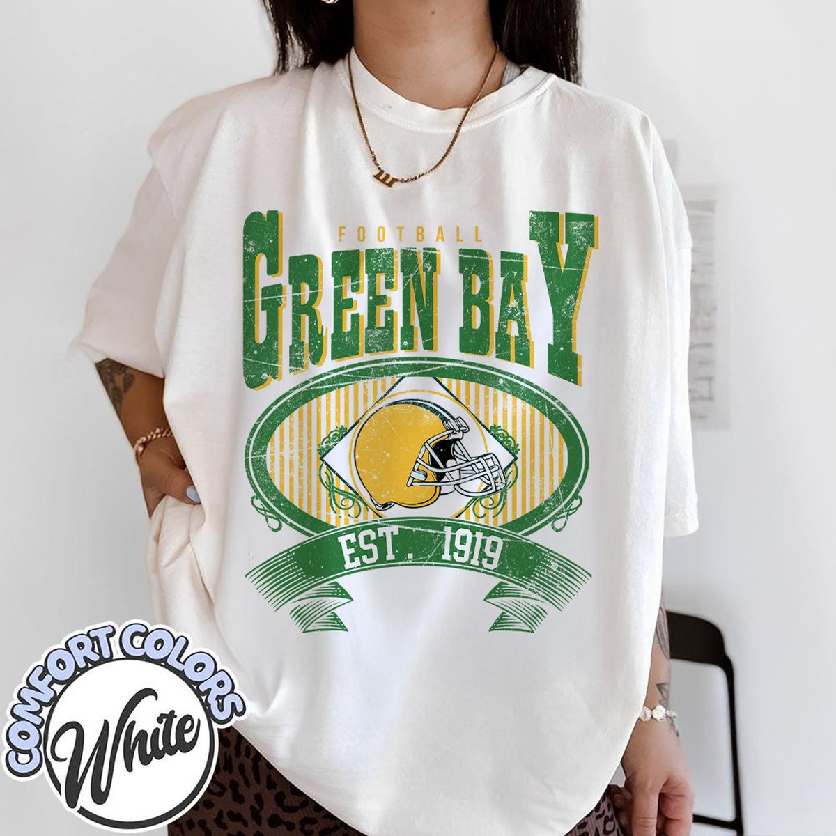 Unisex Green Bay football vintage t-shirt for men and women