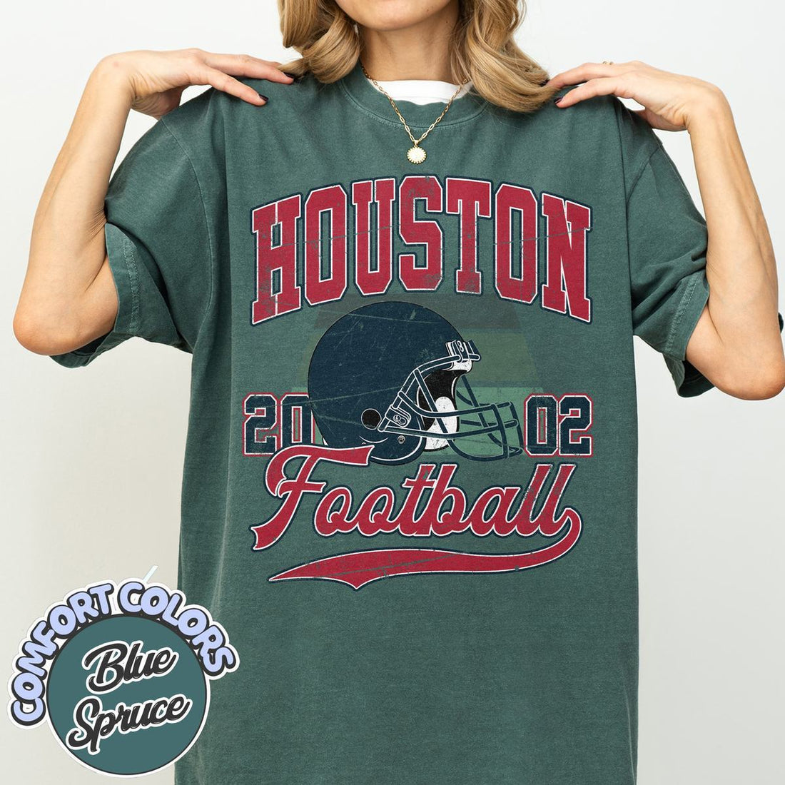Unisex Houston football vintage t-shirt for men and women
