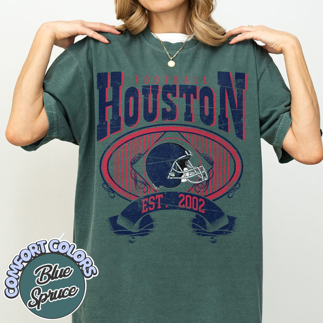 Unisex Houston football vintage t-shirt for men and women