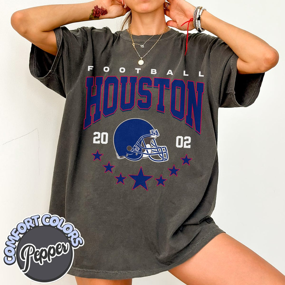 Unisex Houston football vintage t-shirt for men and women
