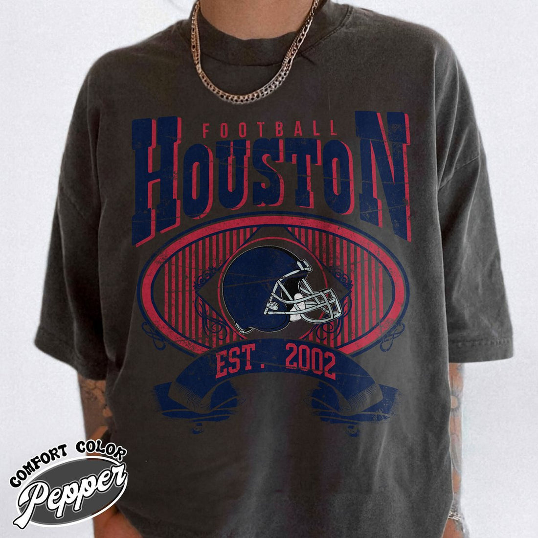 Unisex Houston football vintage t-shirt for men and women