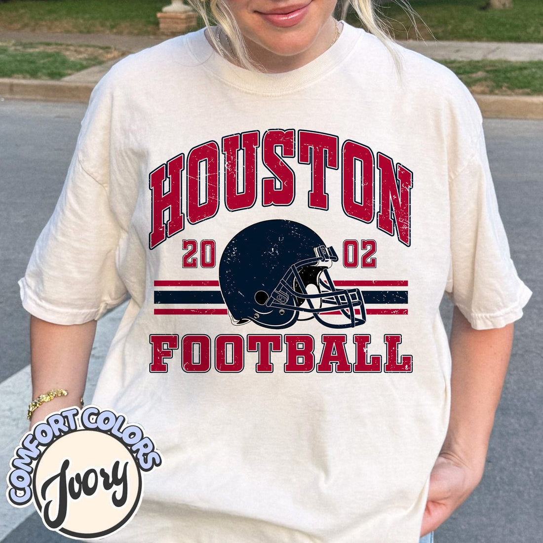 Unisex Houston football vintage t-shirt for men and women
