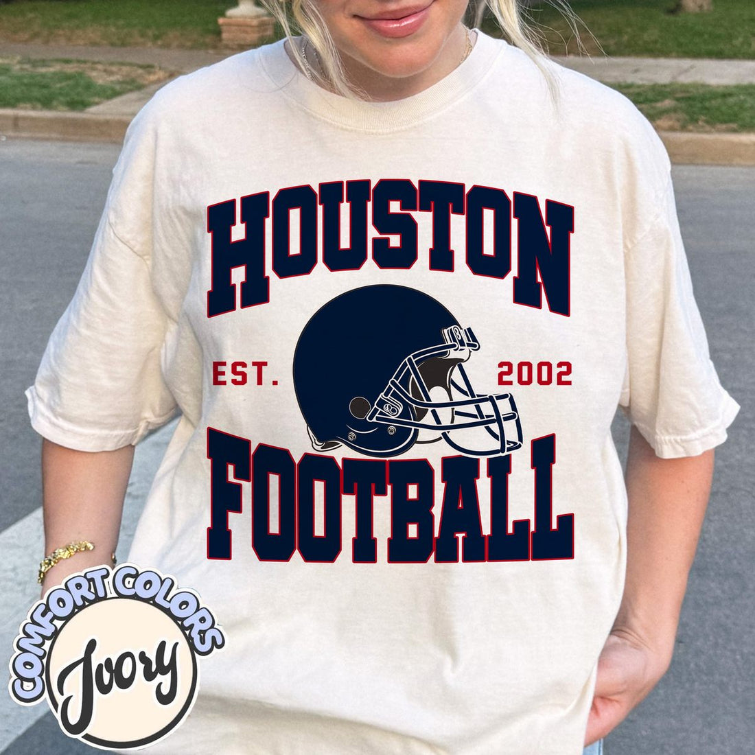 Unisex Houston football vintage t-shirt for men and women