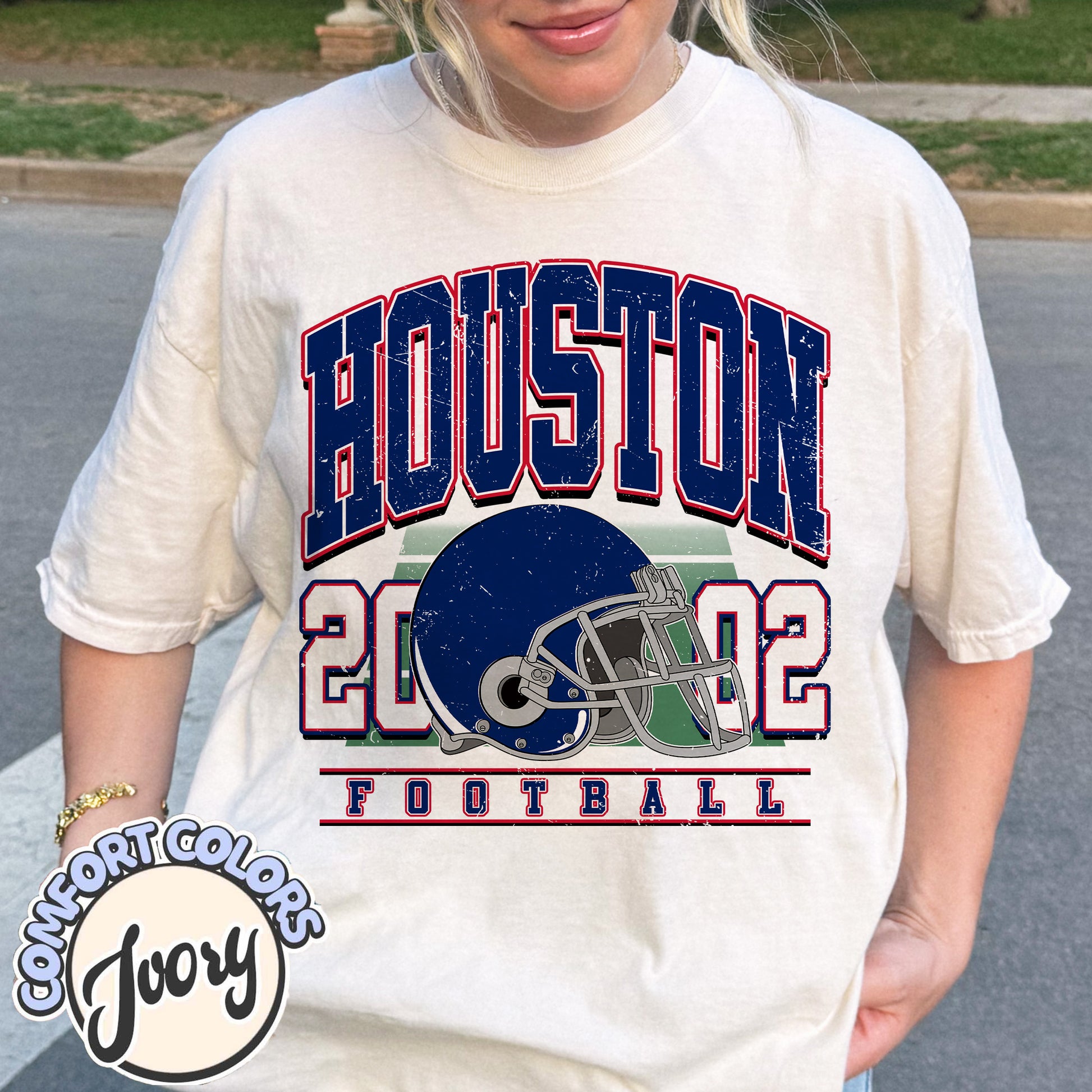 Unisex Houston football vintage t-shirt for men and women