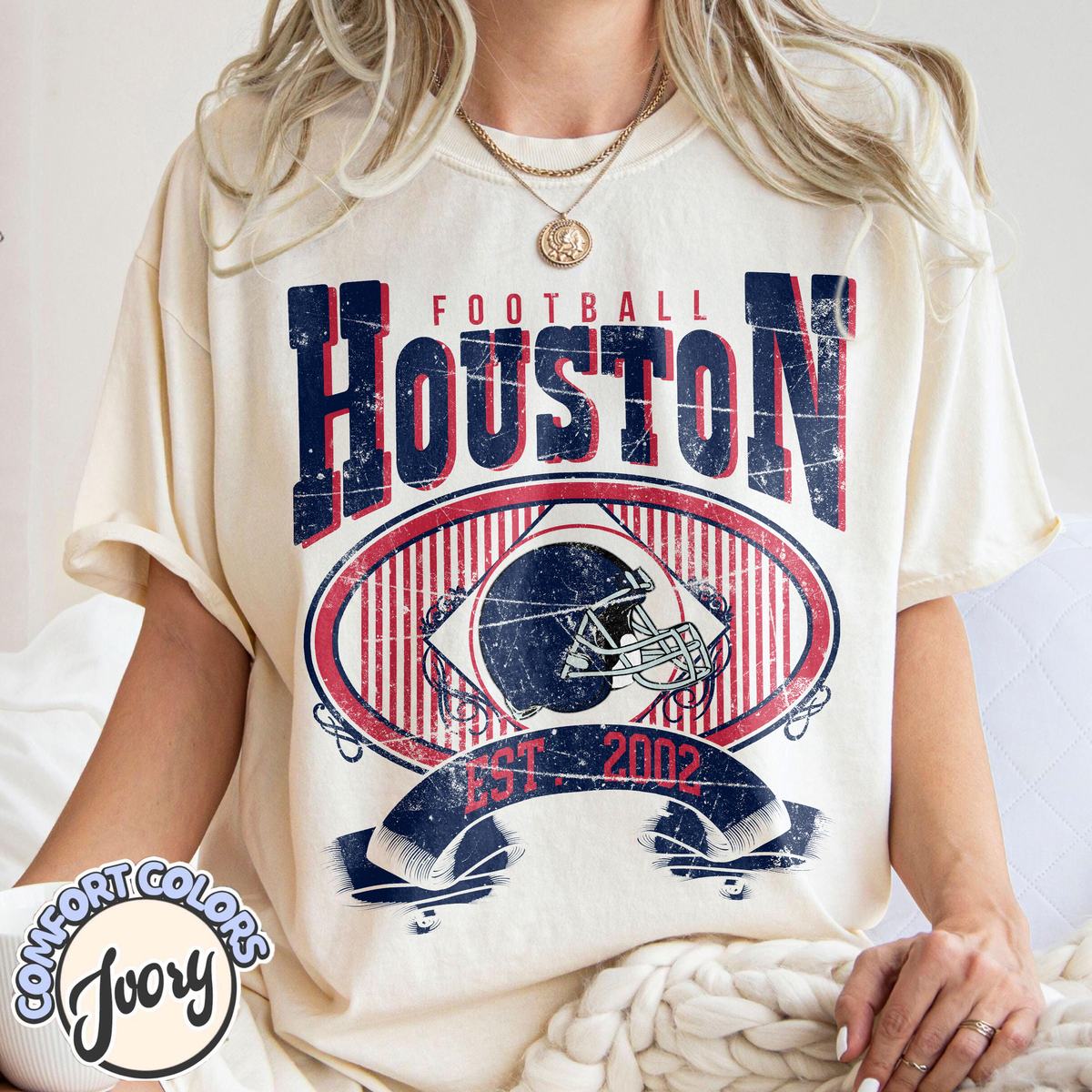 Unisex Houston football vintage t-shirt for men and women