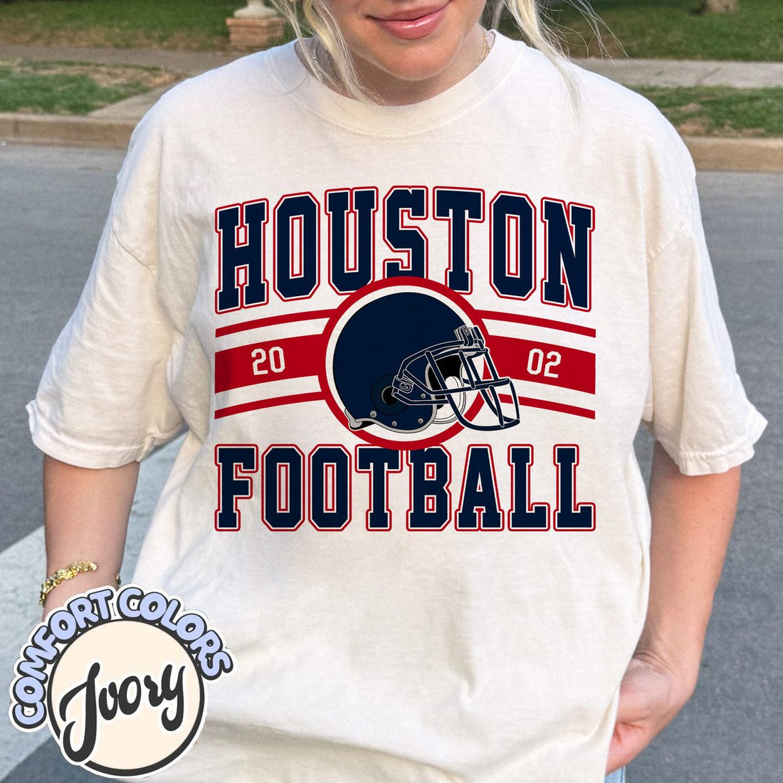 Unisex Houston football vintage t-shirt for men and women