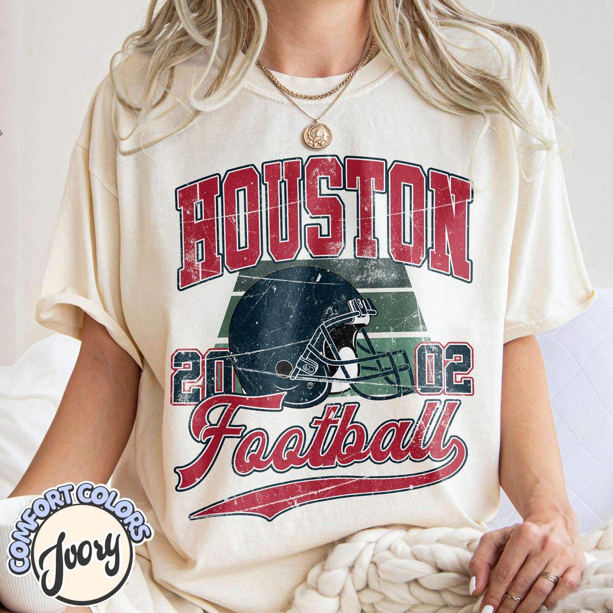 Unisex Houston football vintage t-shirt for men and women