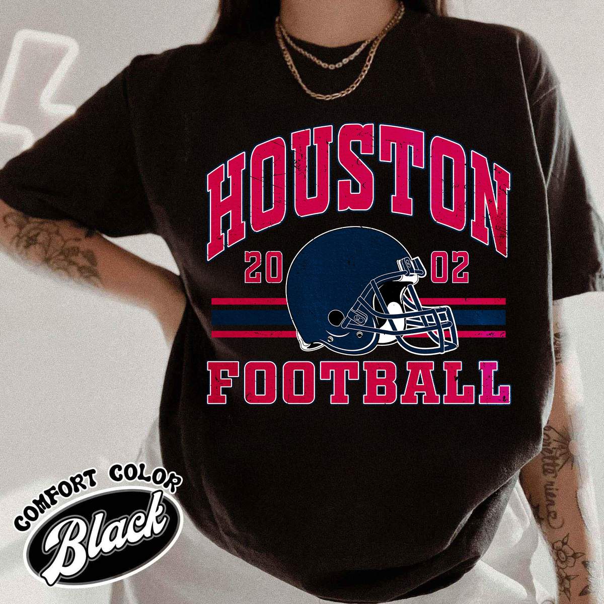 Unisex Houston football vintage t-shirt for men and women