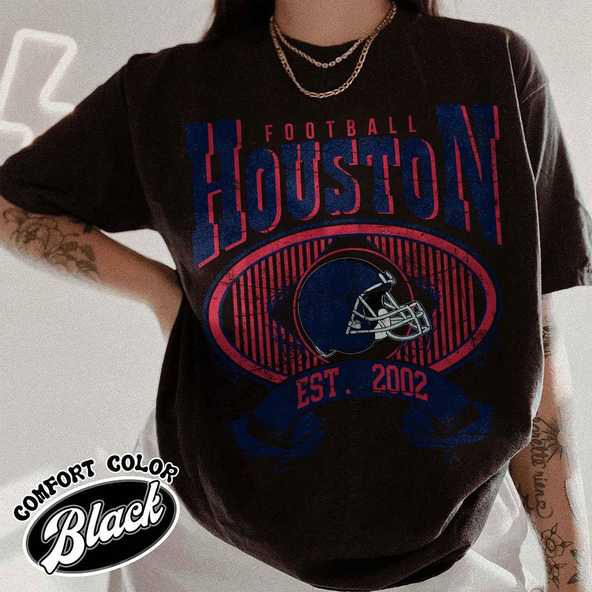 Unisex Houston football vintage t-shirt for men and women