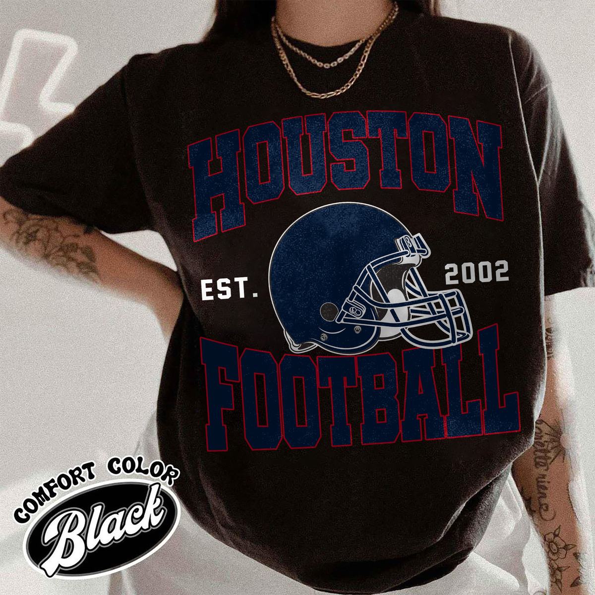Unisex Houston football vintage t-shirt for men and women