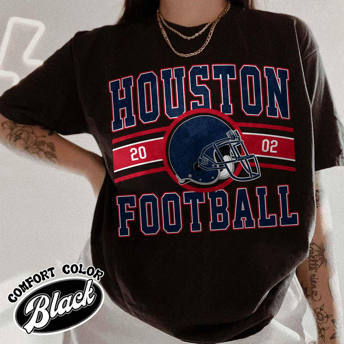 Unisex Houston football vintage t-shirt for men and women