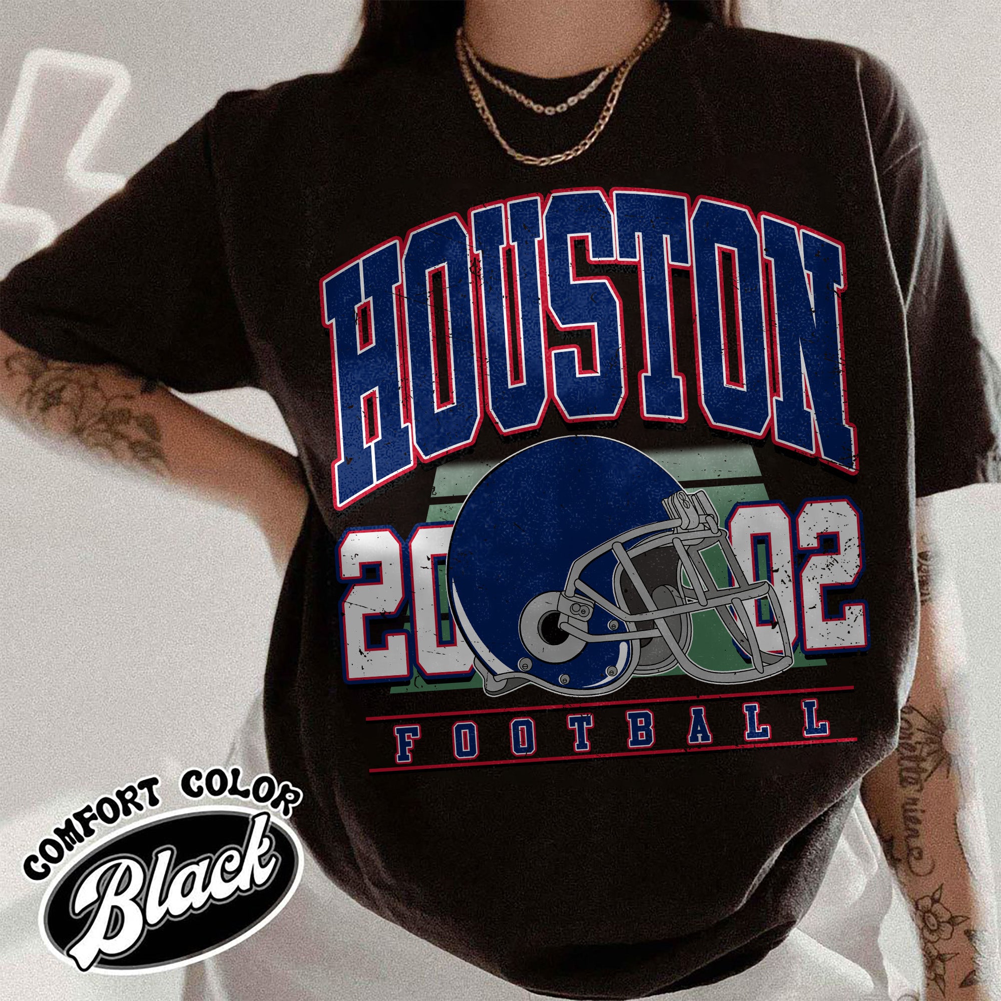 Unisex Houston football vintage t-shirt for men and women