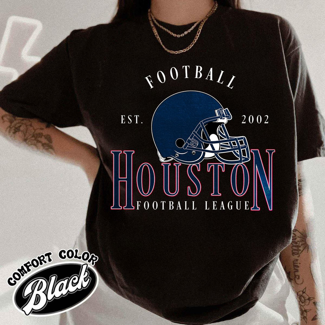 Unisex Houston football vintage t-shirt for men and women