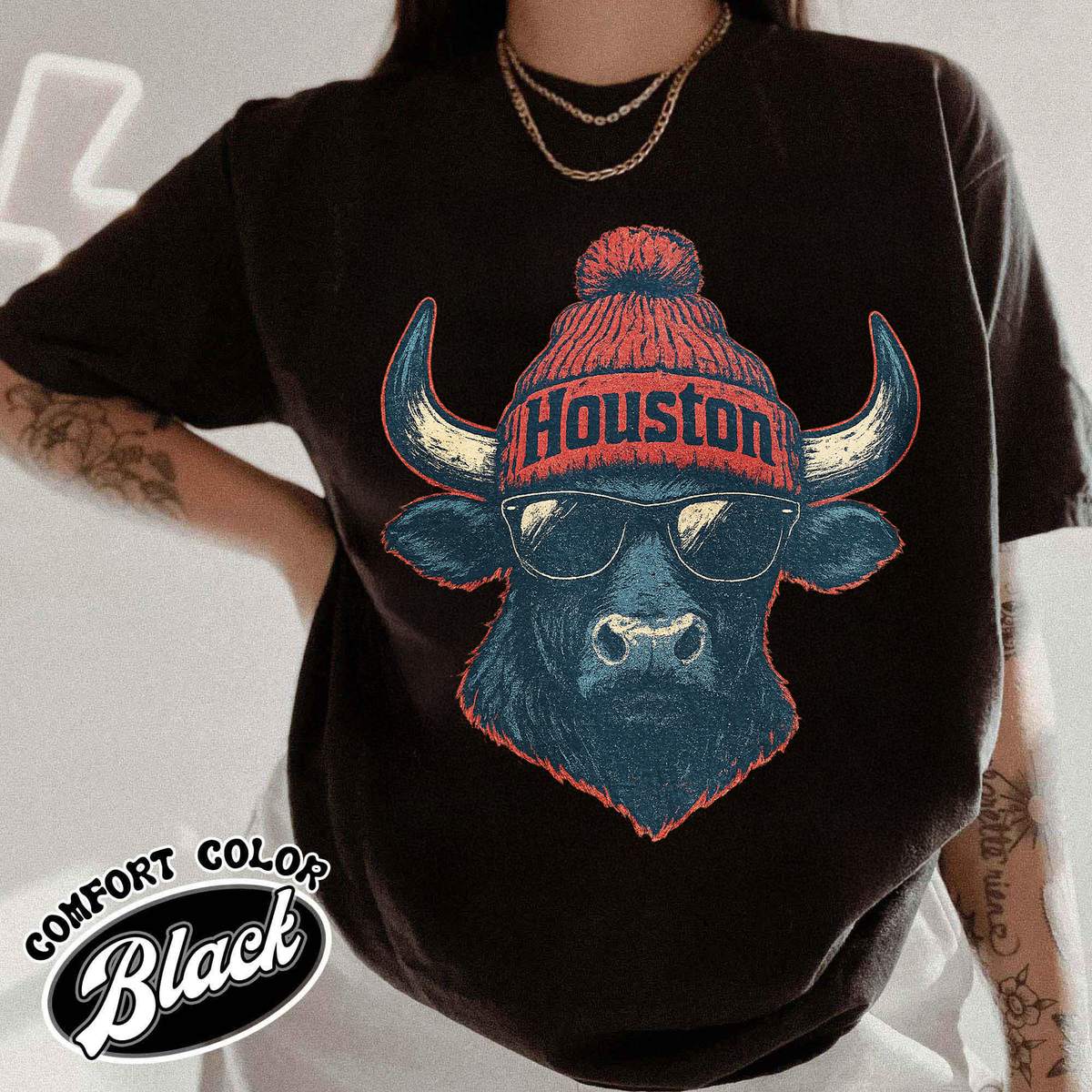 Unisex Houston football vintage t-shirt for men and women