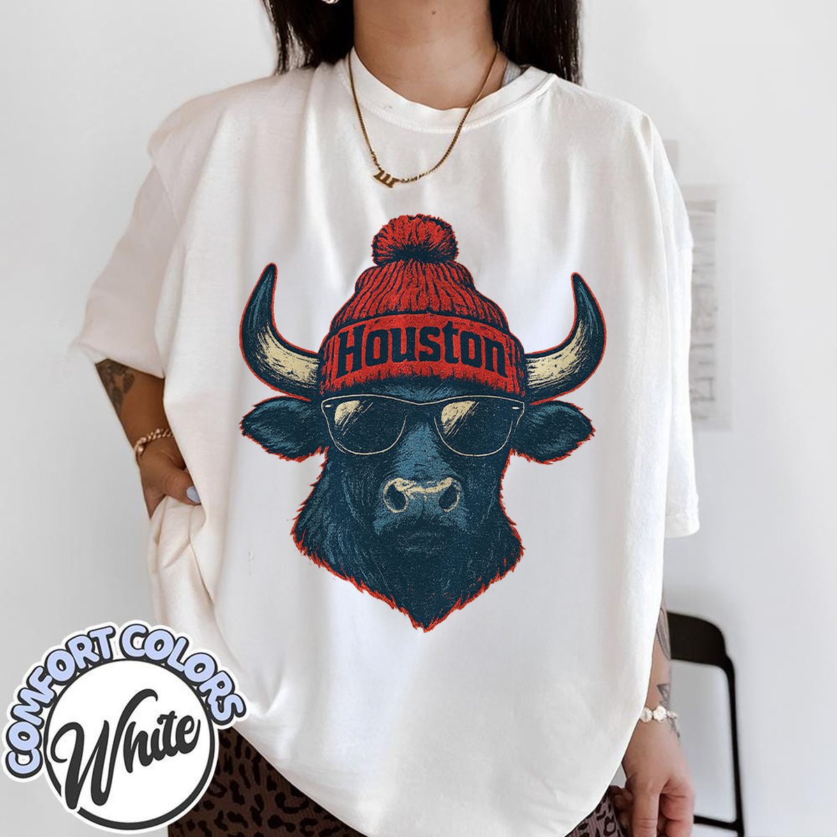 Unisex Houston football vintage t-shirt for men and women