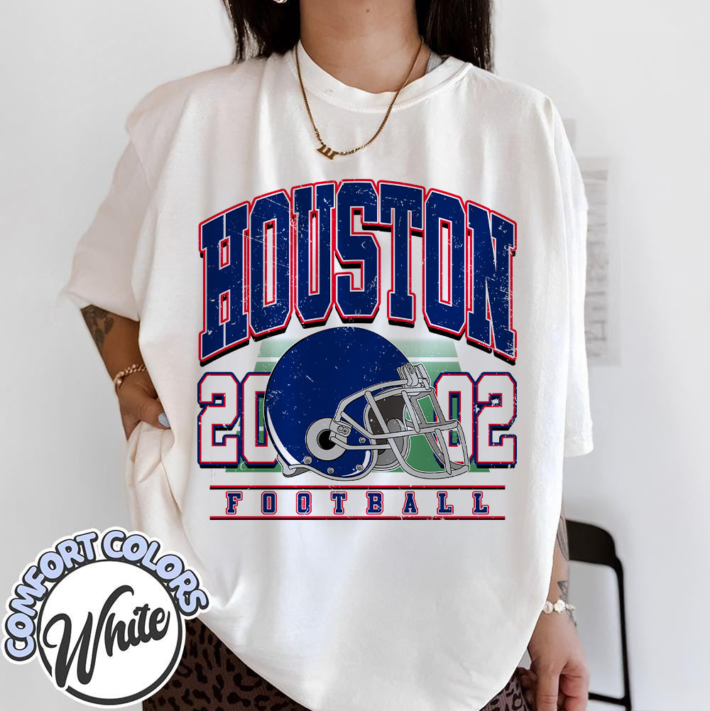 Unisex Houston football vintage t-shirt for men and women