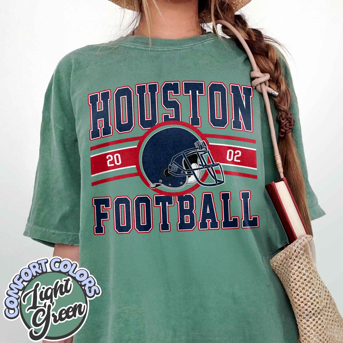 Unisex Houston football vintage t-shirt for men and women