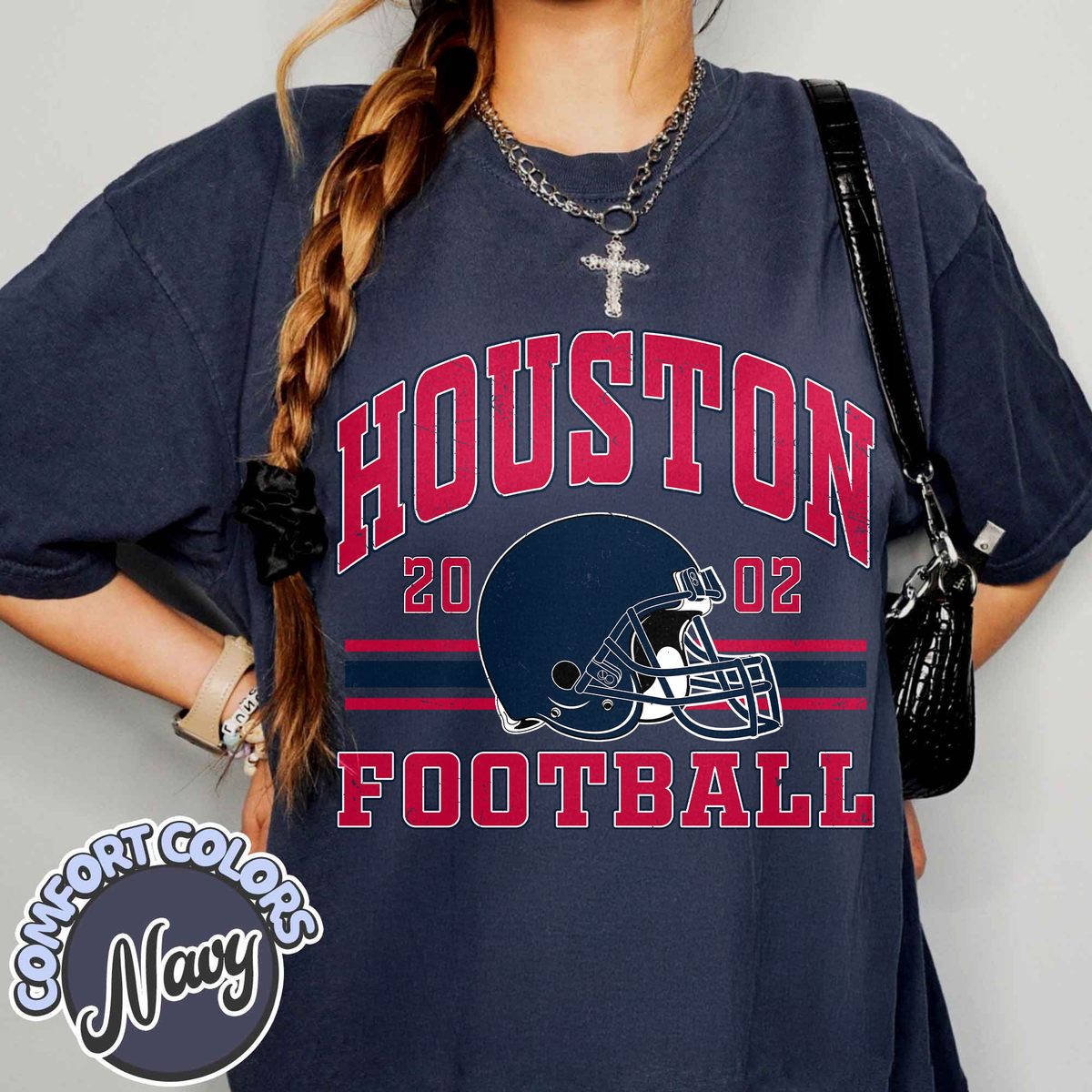 Unisex Houston football vintage t-shirt for men and women