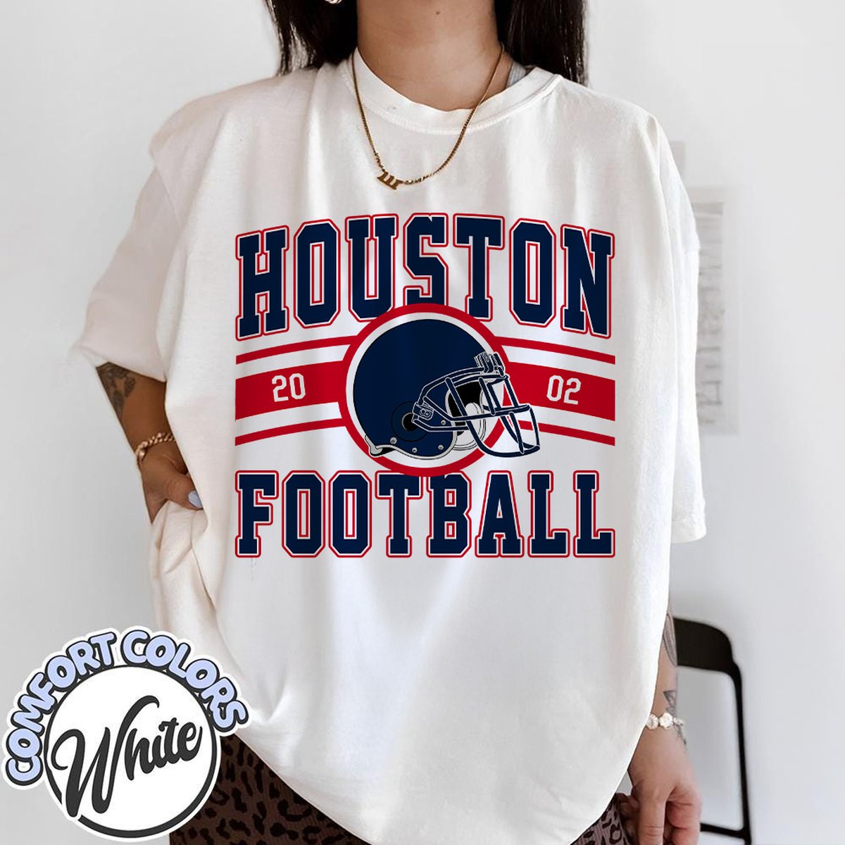 Unisex Houston football vintage t-shirt for men and women