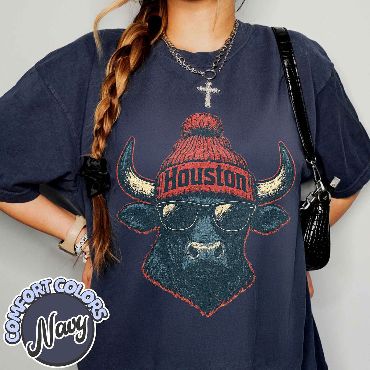 Unisex Houston football vintage t-shirt for men and women