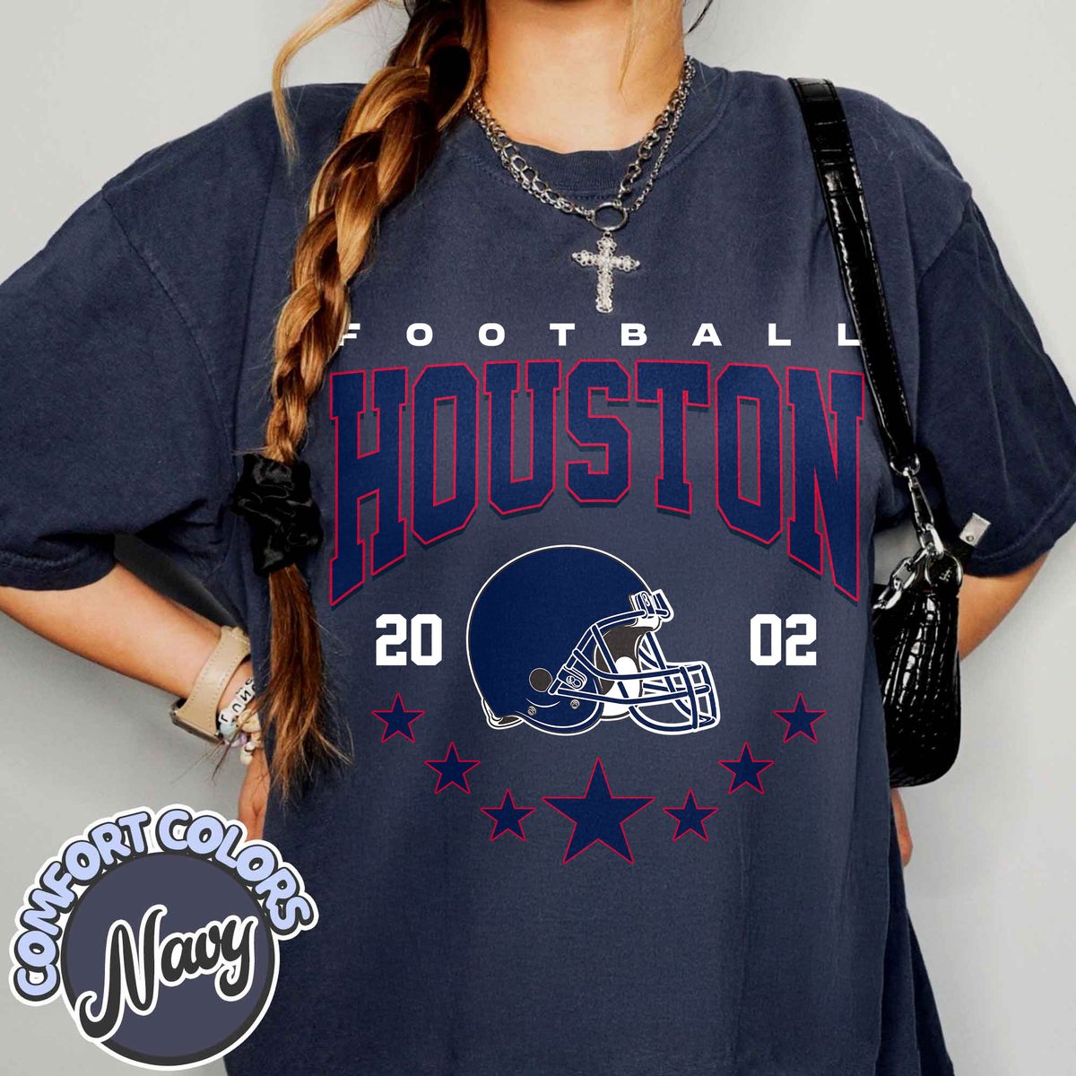 Unisex Houston football vintage t-shirt for men and women