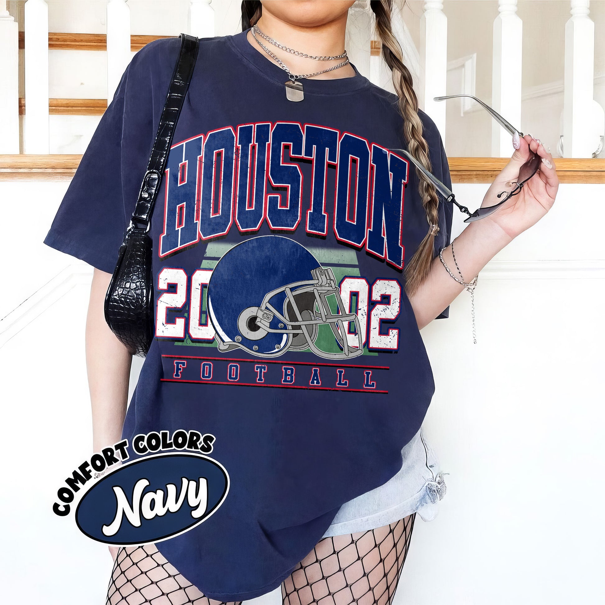 Unisex Houston football vintage t-shirt for men and women