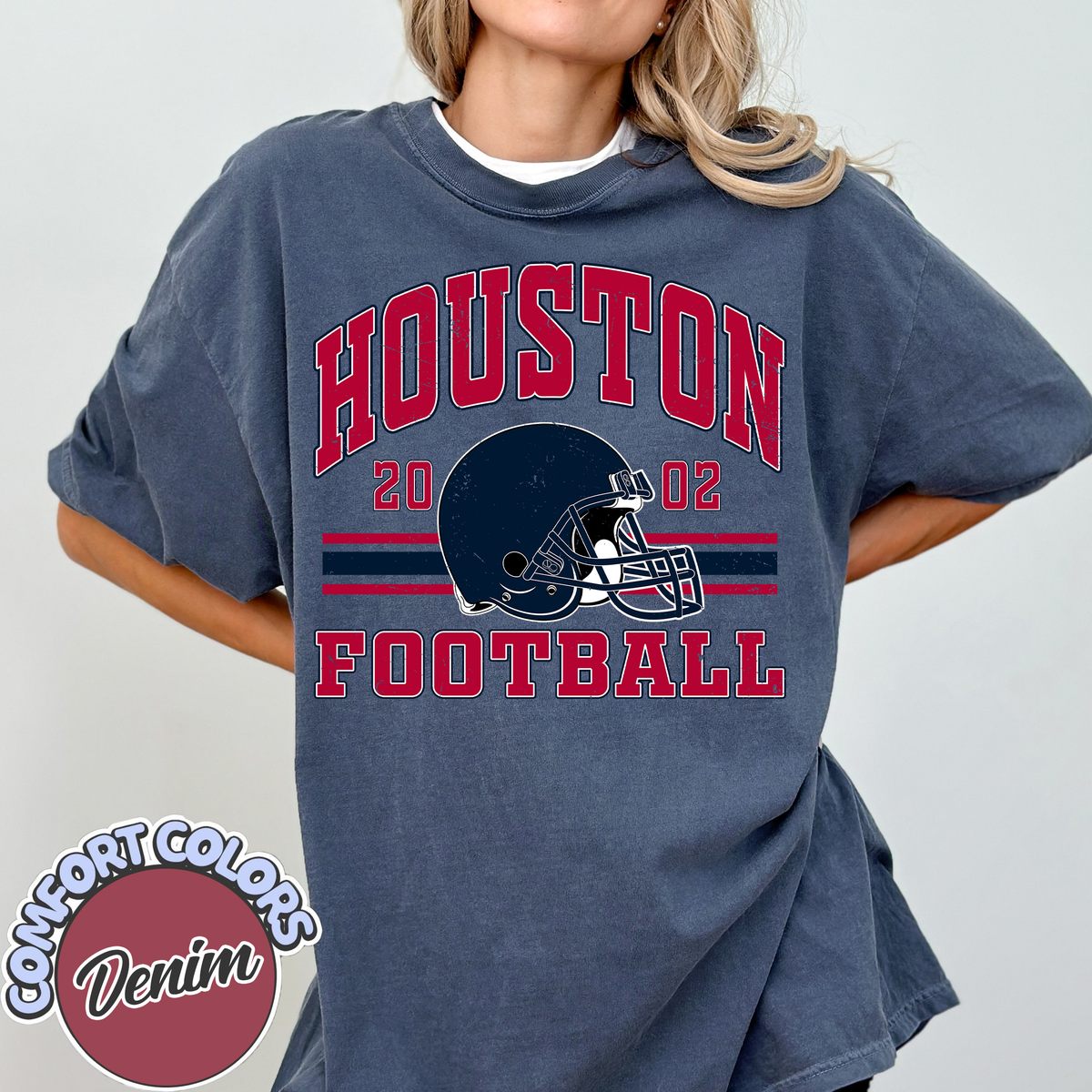 Unisex Houston football vintage t-shirt for men and women
