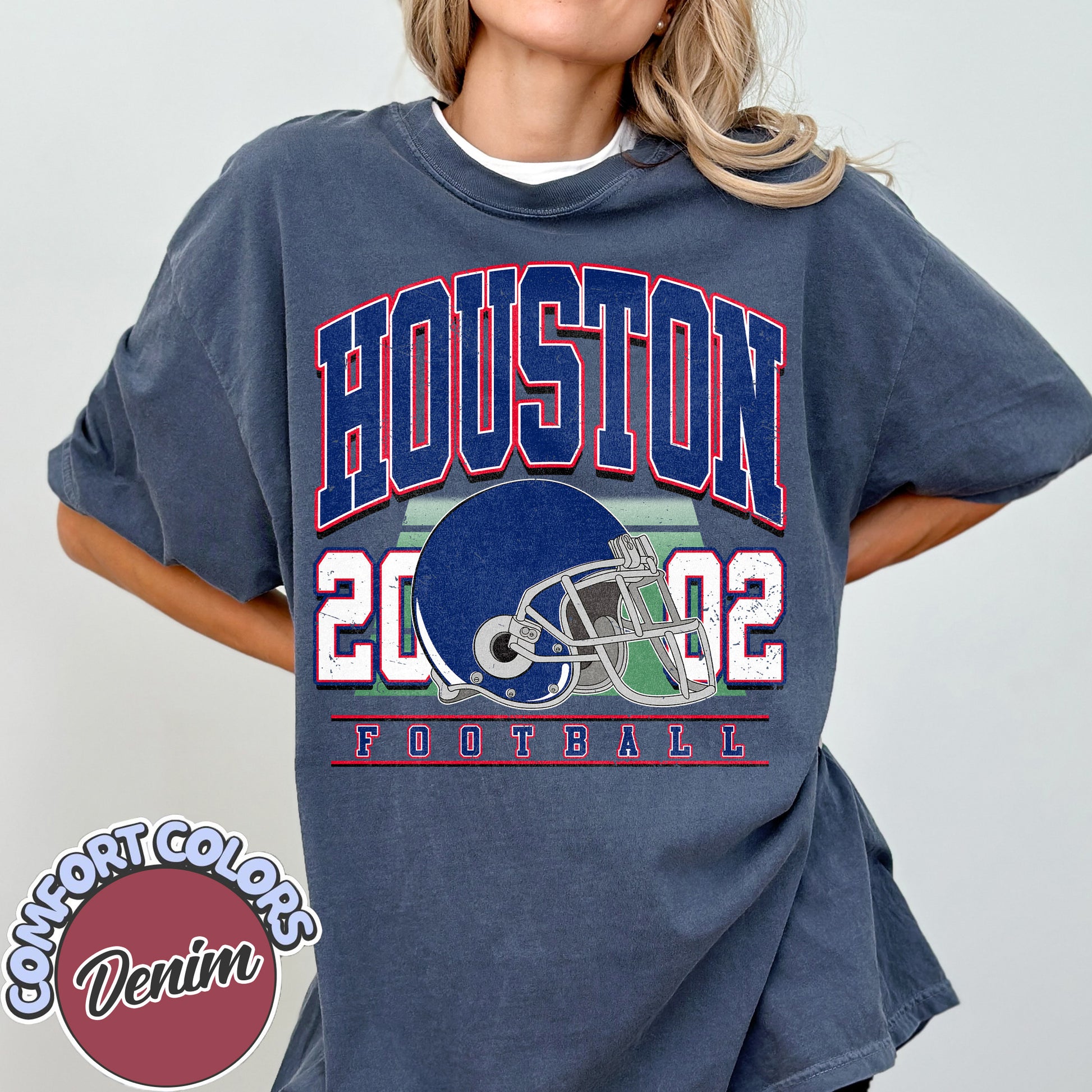 Unisex Houston football vintage t-shirt for men and women