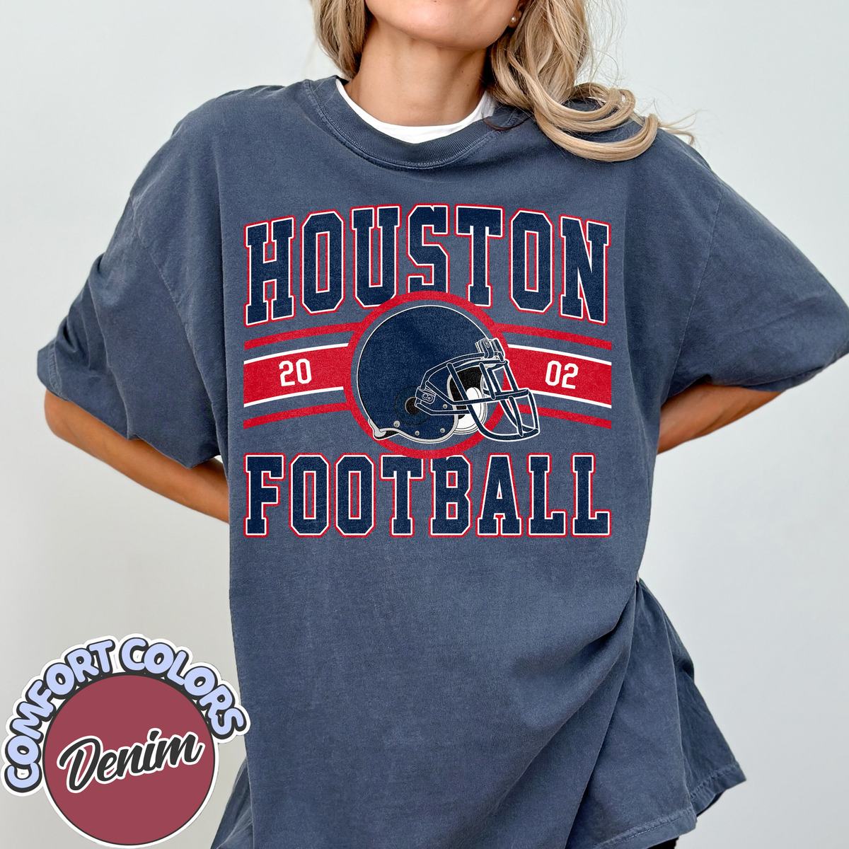 Unisex Houston football vintage t-shirt for men and women