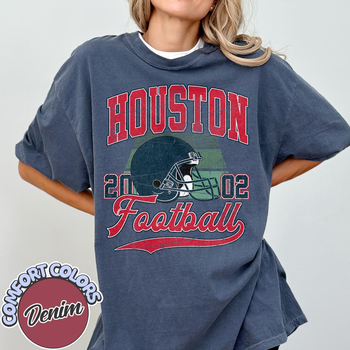 Unisex Houston football vintage t-shirt for men and women