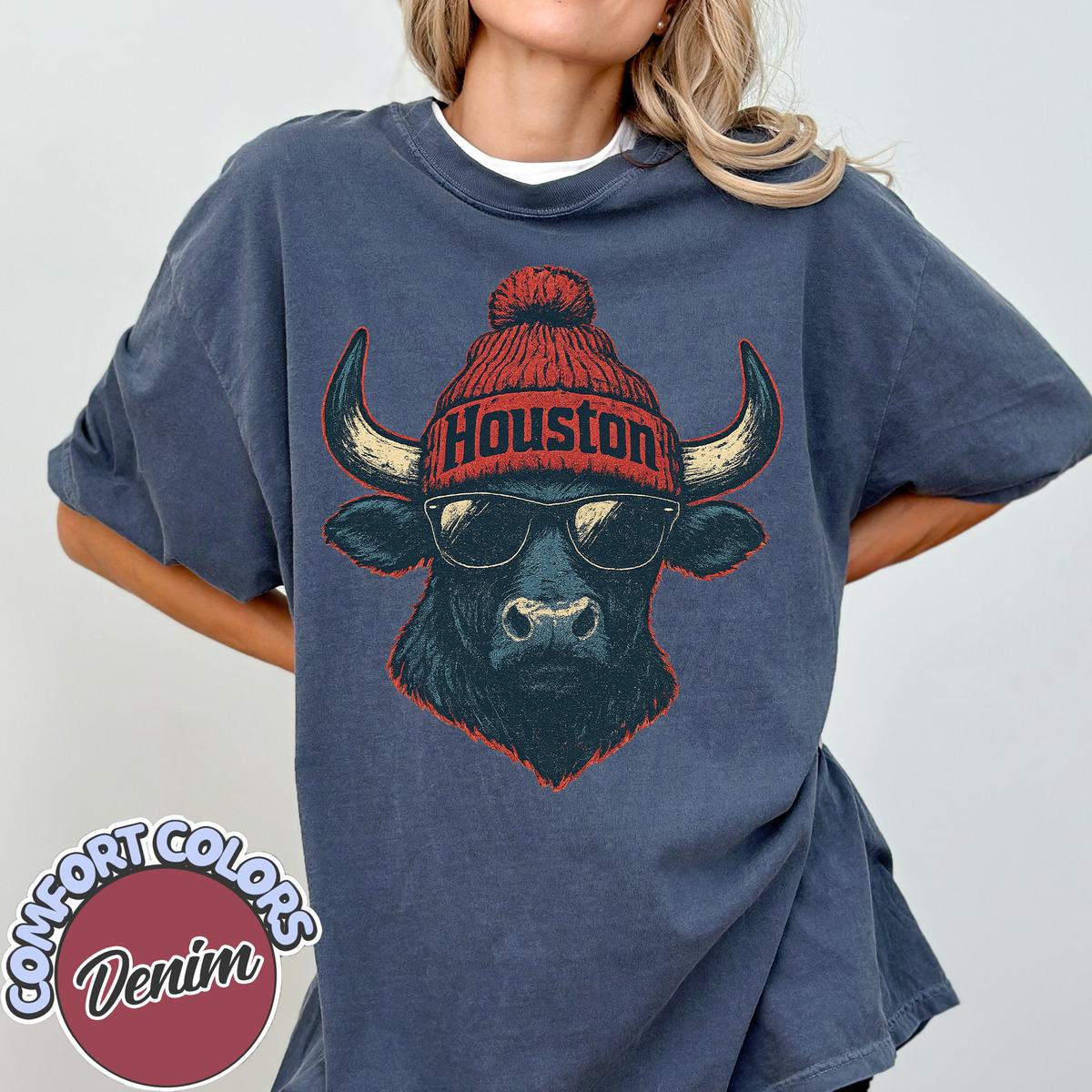 Unisex Houston football vintage t-shirt for men and women
