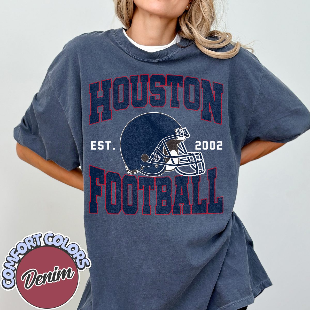 Unisex Houston football vintage t-shirt for men and women