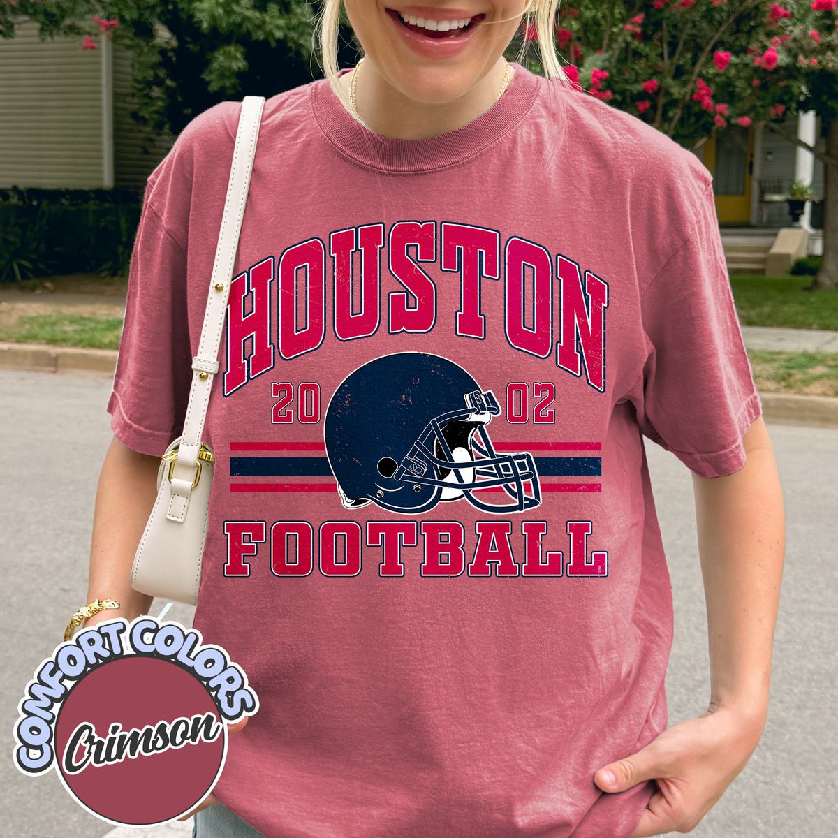 Unisex Houston football vintage t-shirt for men and women