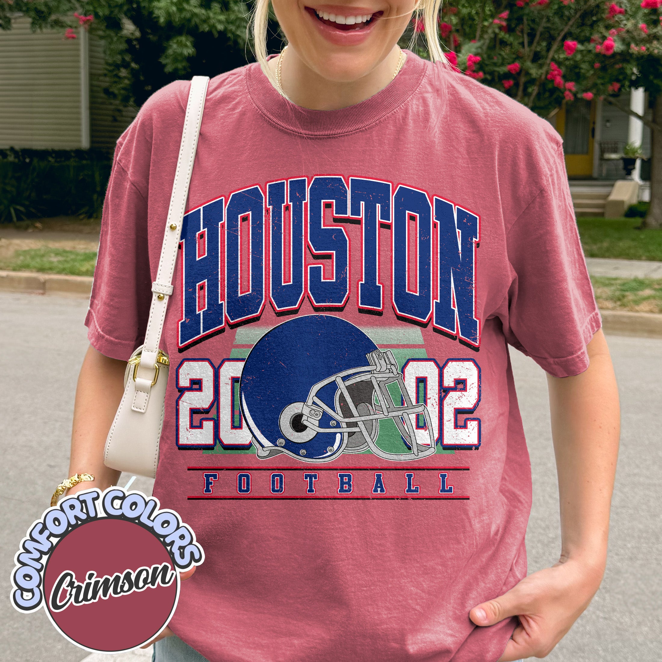 Unisex Houston football vintage t-shirt for men and women