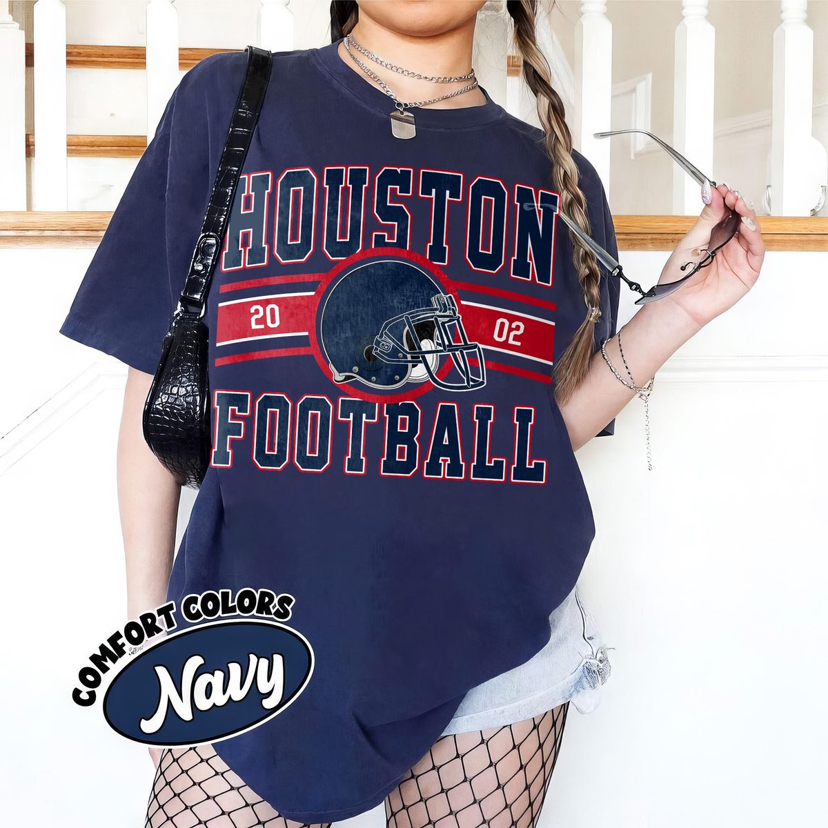 Unisex Houston football vintage t-shirt for men and women