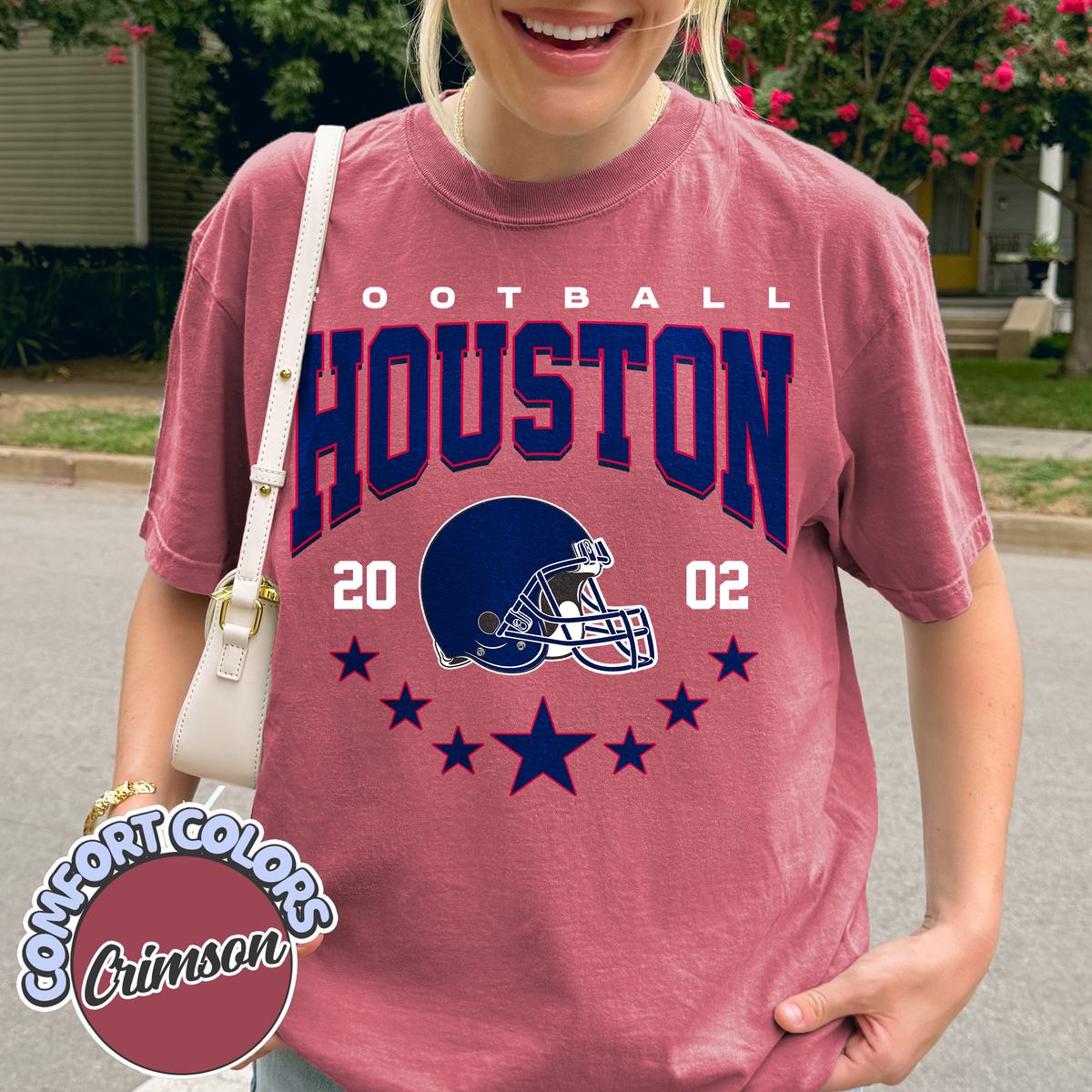 Unisex Houston football vintage t-shirt for men and women
