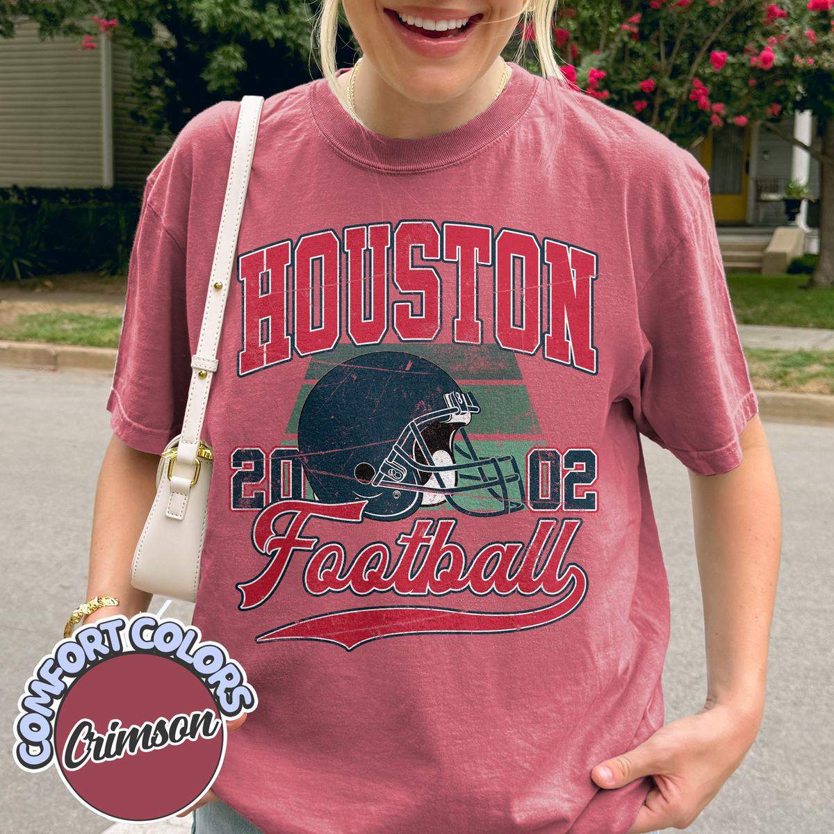 Unisex Houston football vintage t-shirt for men and women