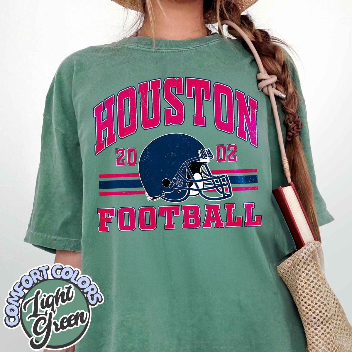Unisex Houston football vintage t-shirt for men and women