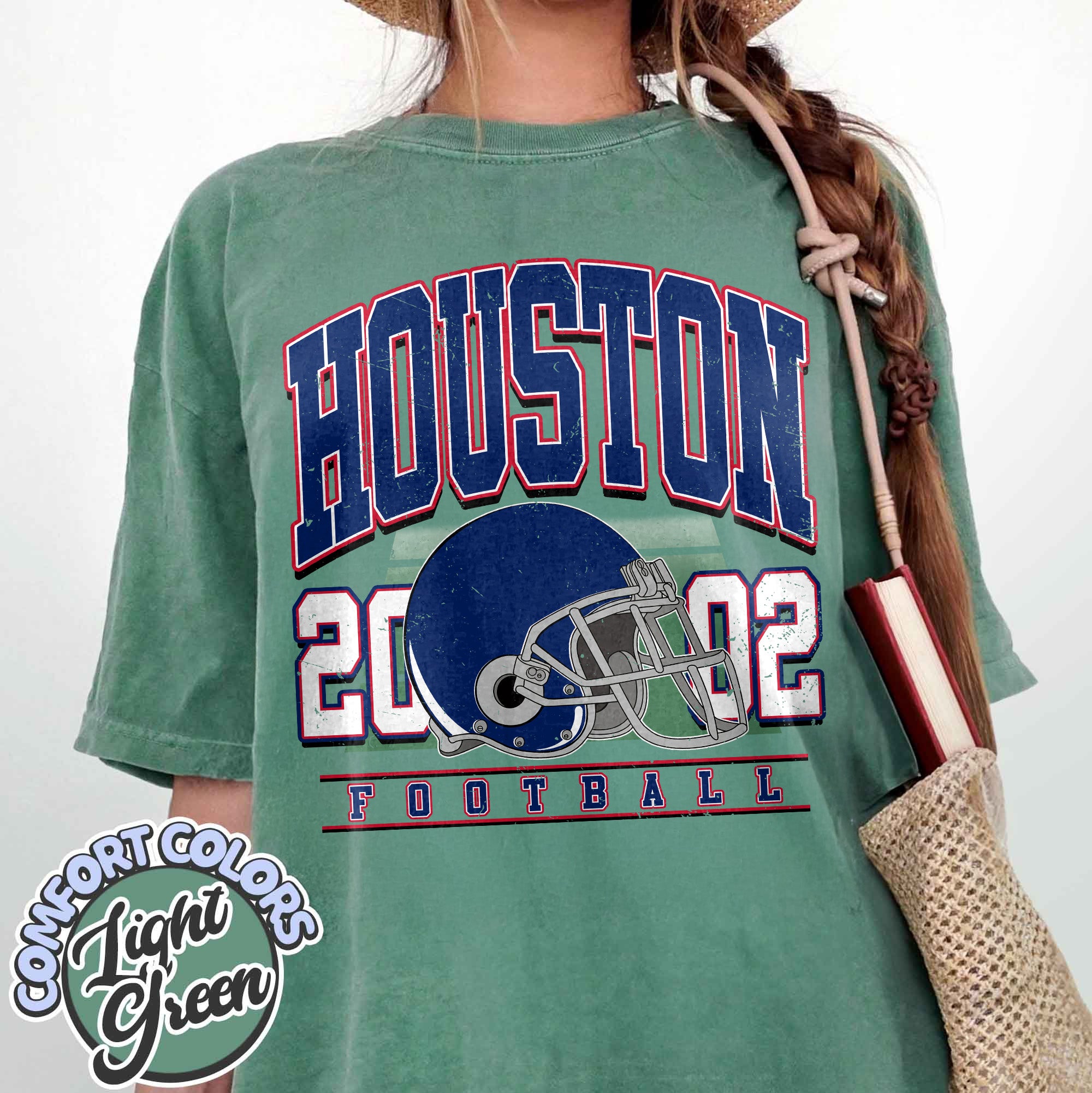 Unisex Houston football vintage t-shirt for men and women