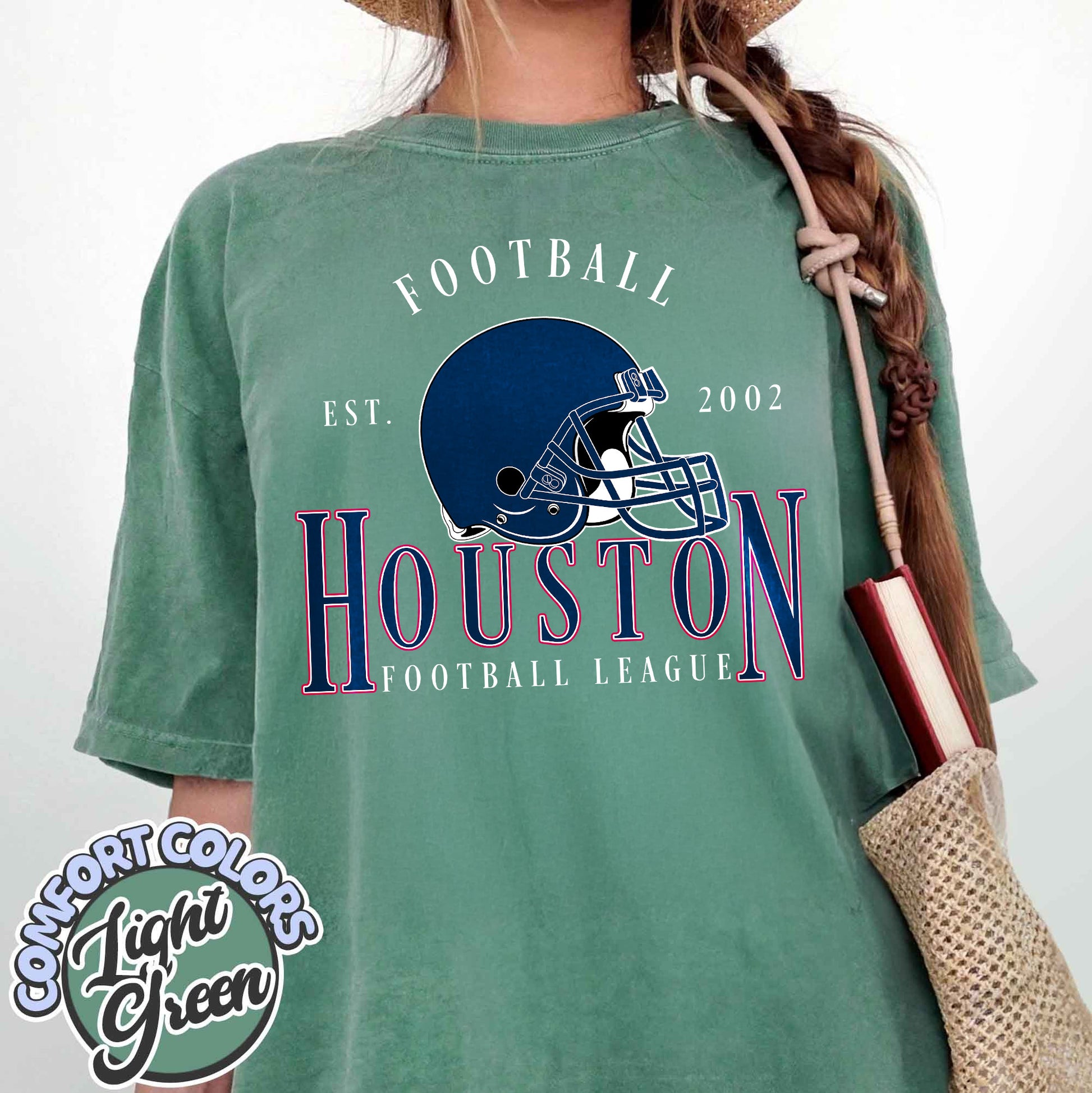 Unisex Houston football vintage t-shirt for men and women