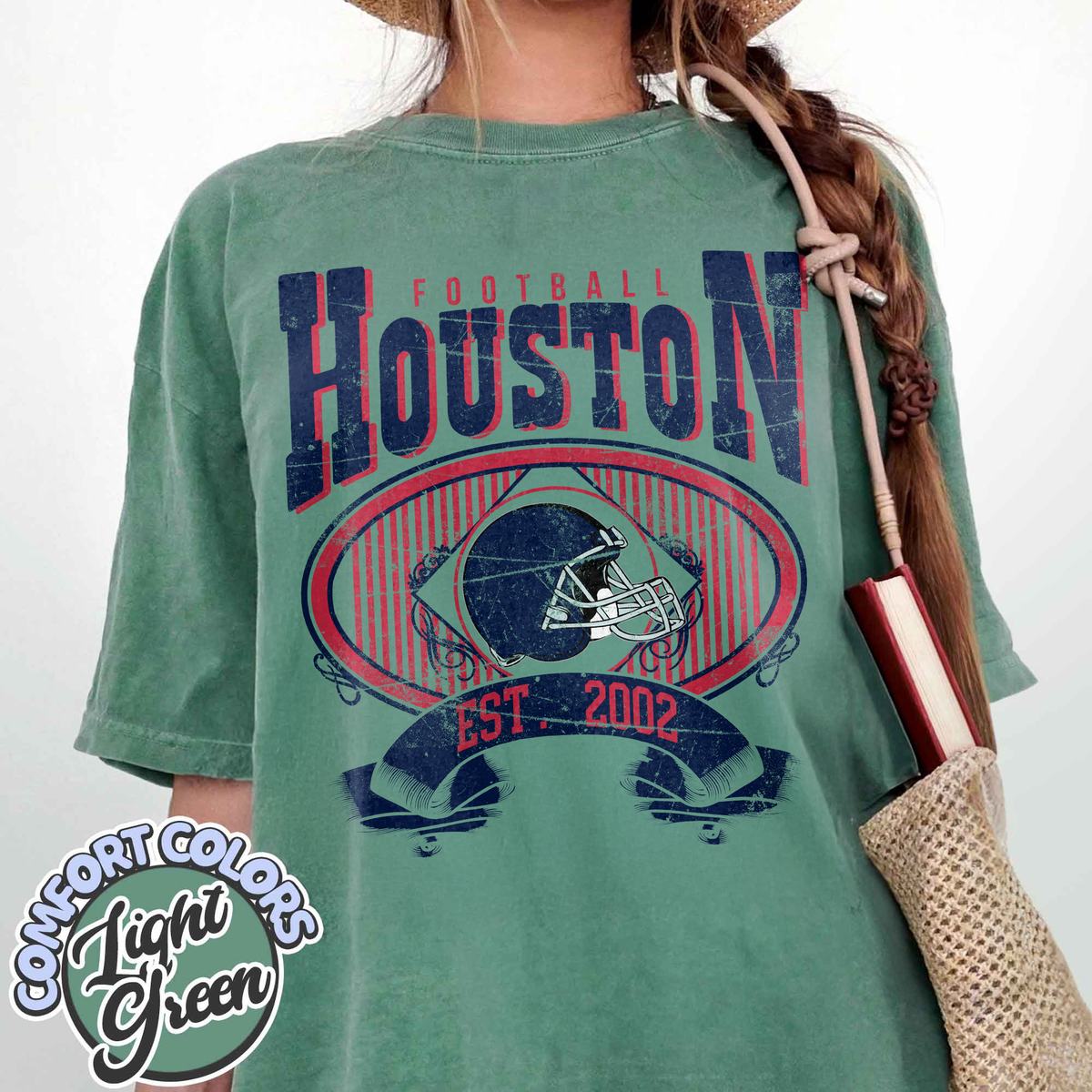 Unisex Houston football vintage t-shirt for men and women