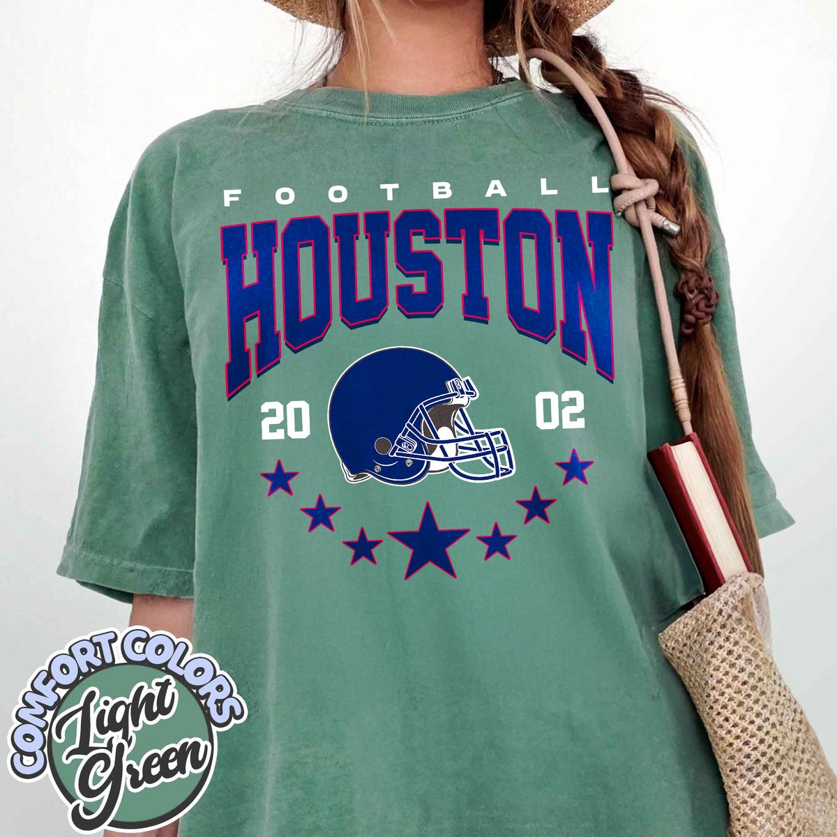 Unisex Houston football vintage t-shirt for men and women