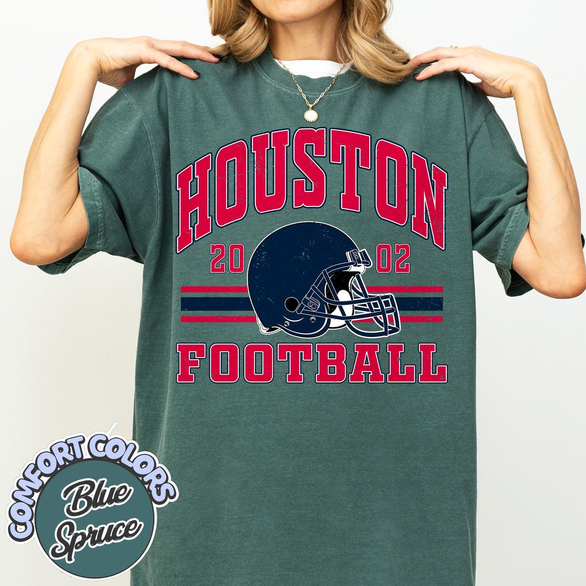 Unisex Houston football vintage t-shirt for men and women