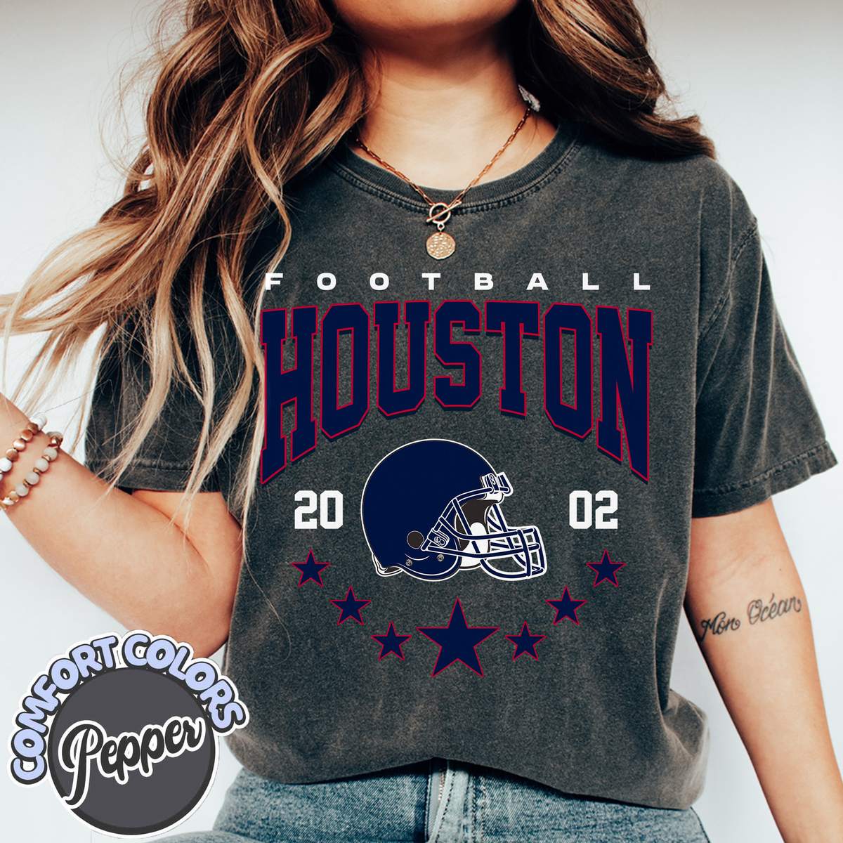 Unisex Houston football vintage t-shirt for men and women