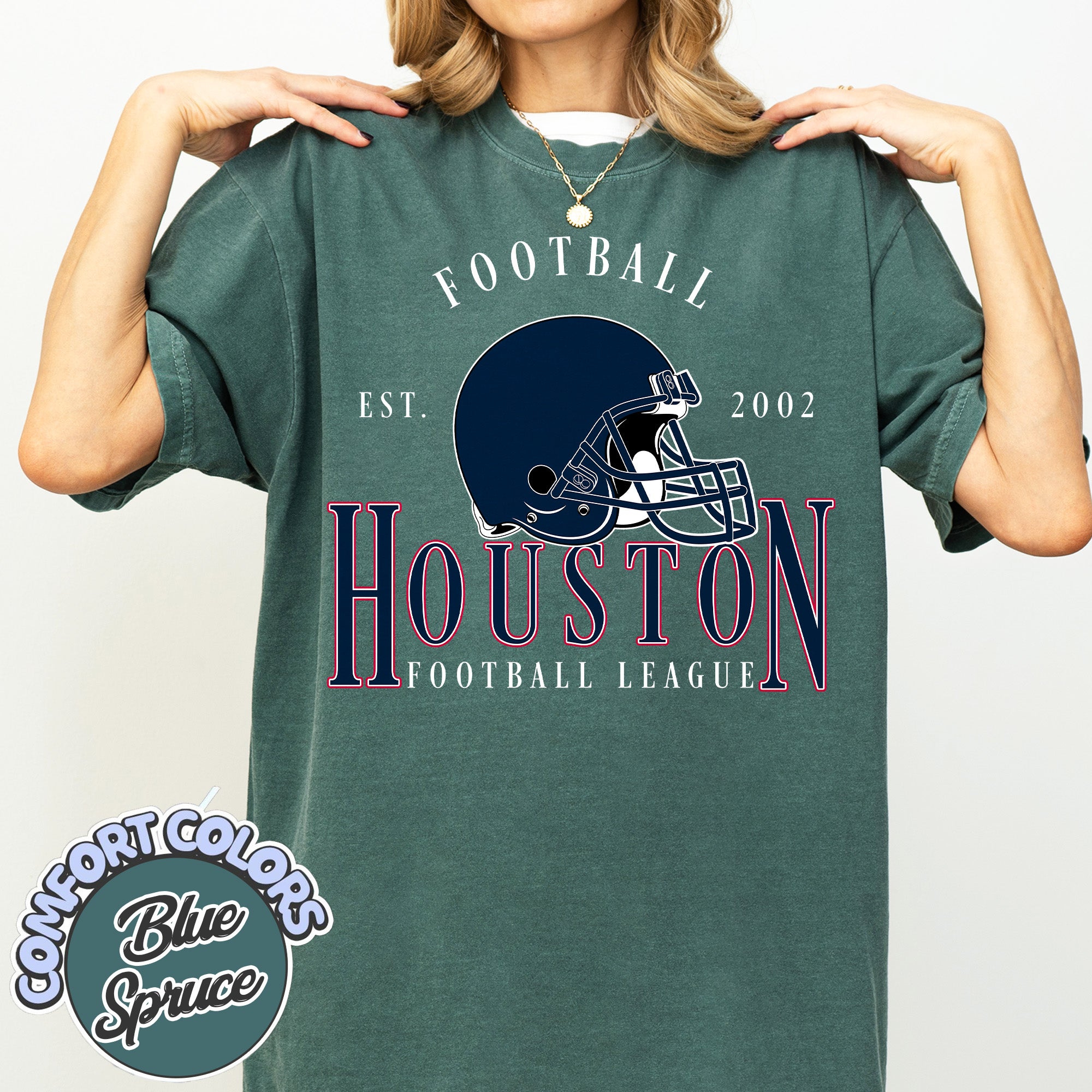 Unisex Houston football vintage t-shirt for men and women