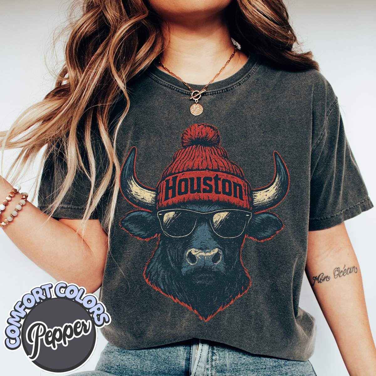 Unisex Houston football vintage t-shirt for men and women