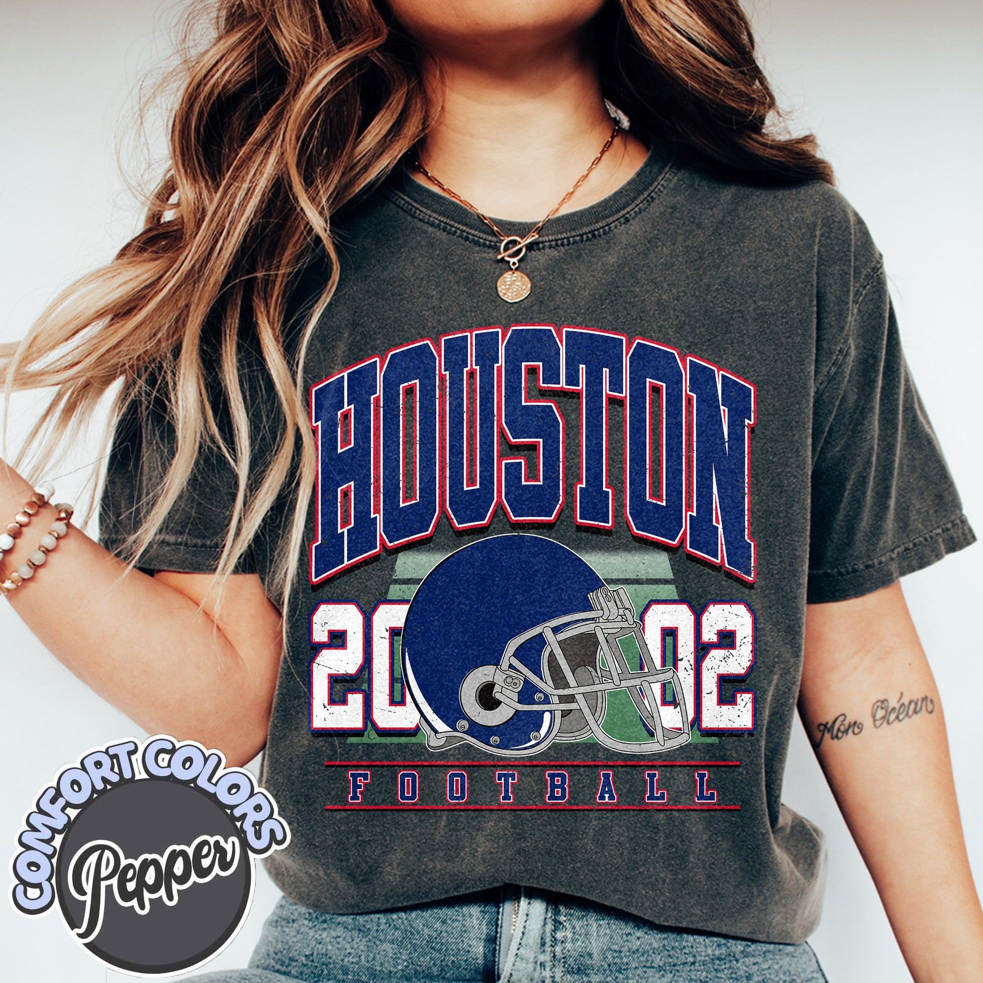 Unisex Houston football vintage t-shirt for men and women