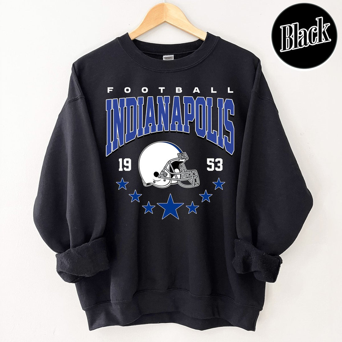 Unisex Indianapolis football vintage crewneck sweatshirt for men and women