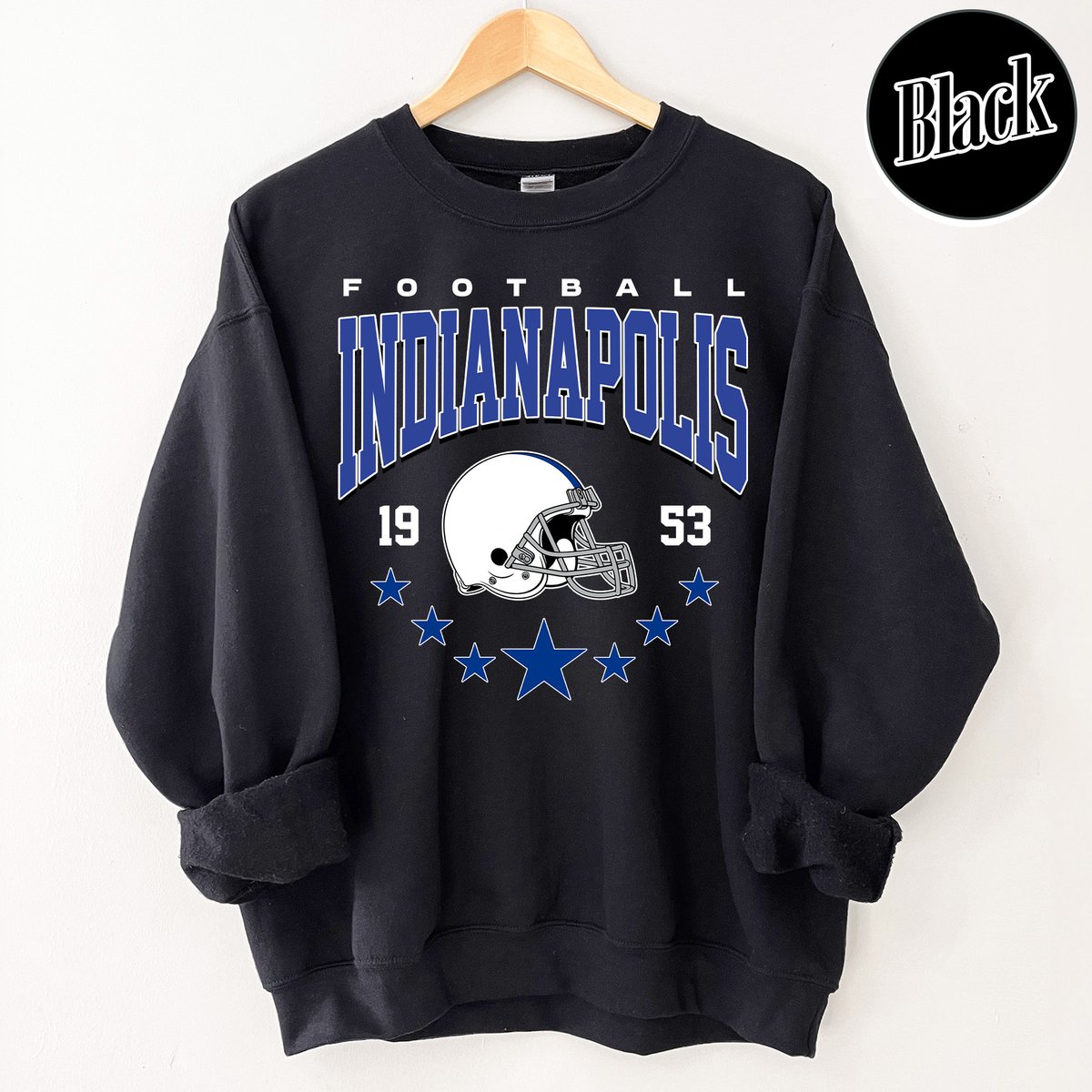 Unisex Indianapolis football vintage crewneck sweatshirt for men and women